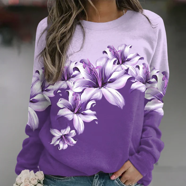 Bequemes Sweatshirt Langärmlig Casual