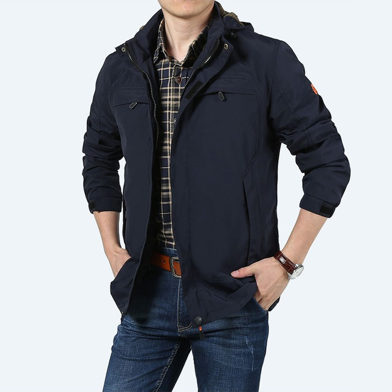 Herren Freizeitjacke Funktionale Taschen Outdoor