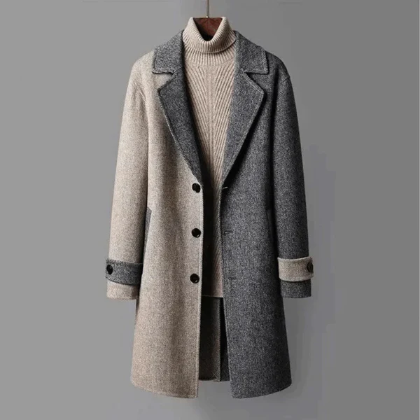 Eleganter Trenchcoat Damen Klassisch Knielang - IdealeKleiden