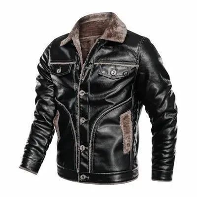 Lederjacke Herren Motorrad Style