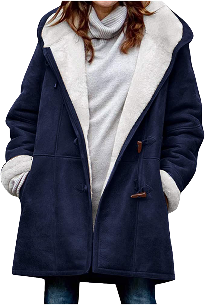 Warme Damen Winterjacke Soft Fleece