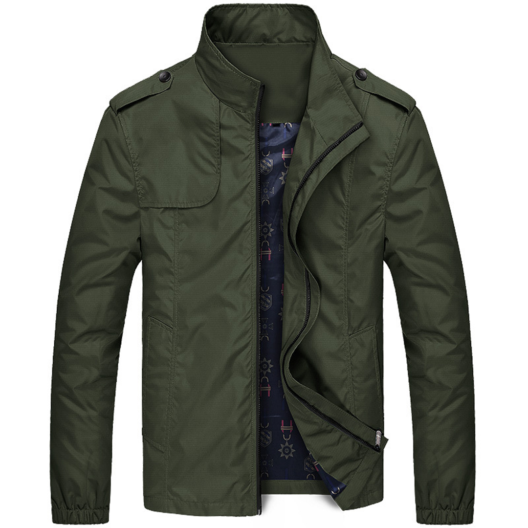 Leichte Herren Sommerjacke Atmungsaktiv Verstellbar