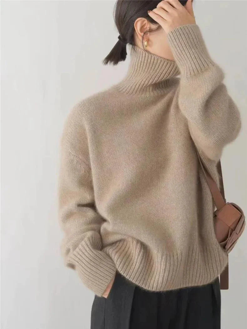 Weiche Rollkragen Pullover Gemütlich