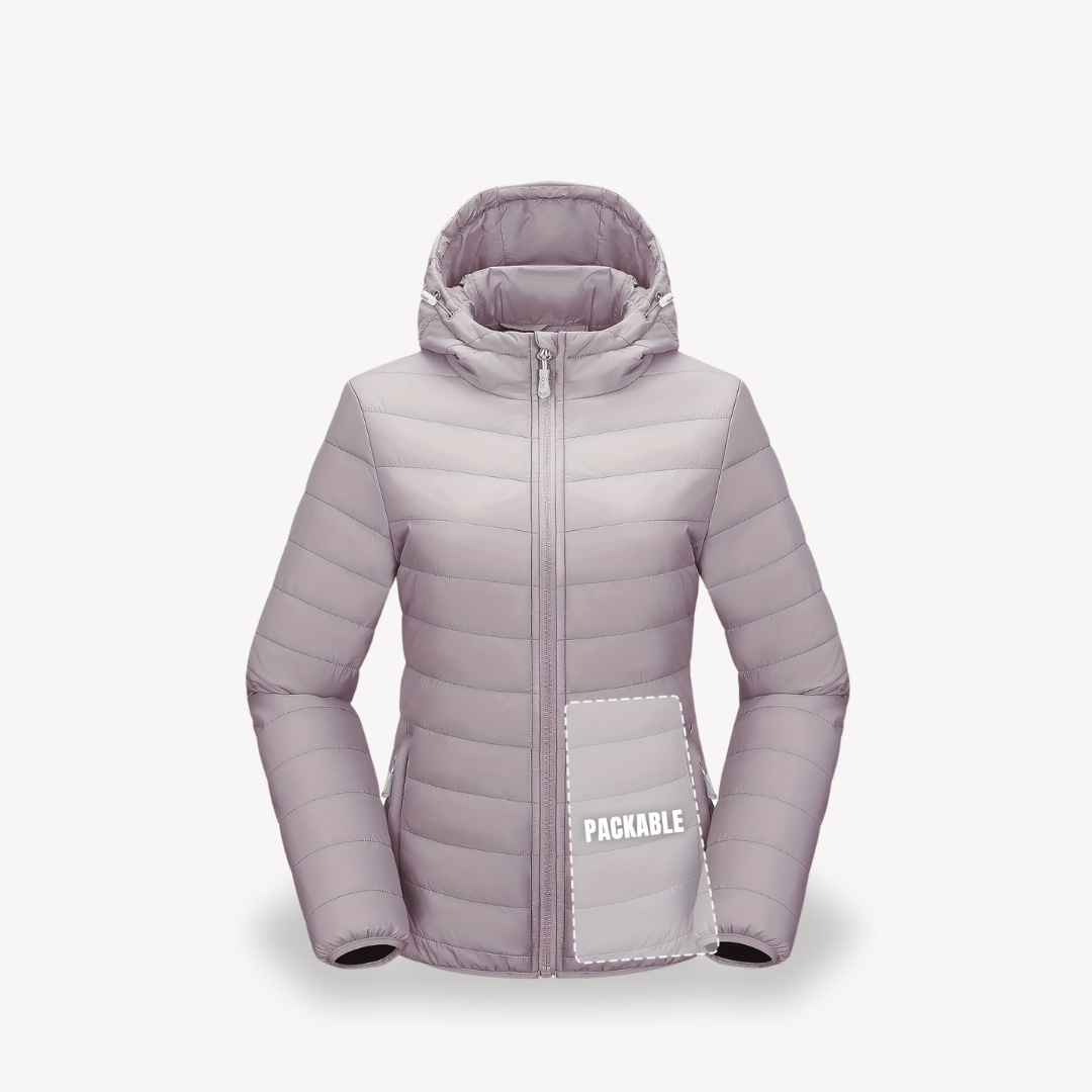 Damen Reisejacke Puffer Kapuze Praktisch