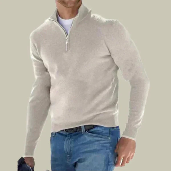 Herren Pullover Klassisch Modern Reißverschluss