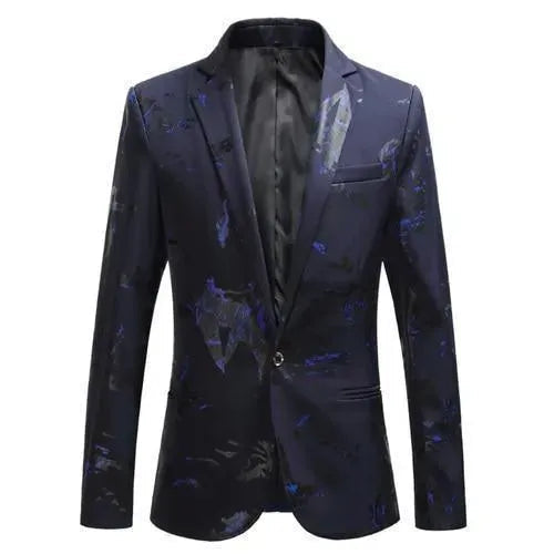 Herren Blazer Elegant - Blauer Anzug Blazer mit coolem Design