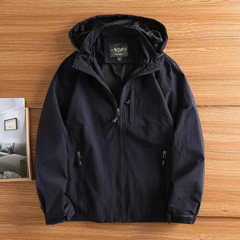 Herren Outdoor Jacke Wasserdicht Winddicht Militärstil