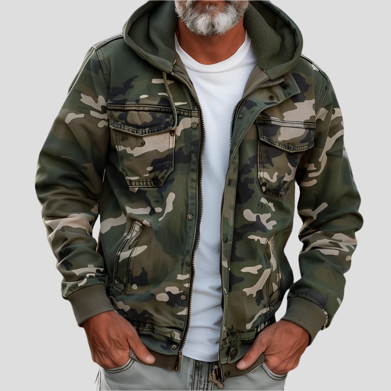 Herren Hoodie Camo Style Modern