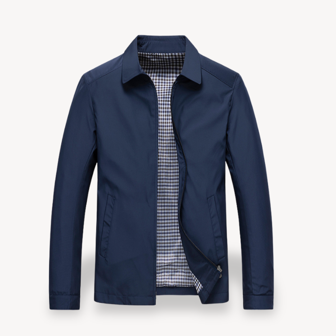 Herren Sommerjacke Leicht Baumwolle Kariert