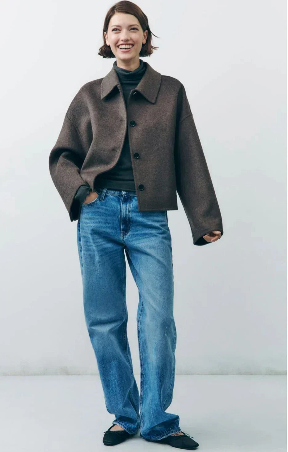 Elegante Damenjacke Übergangsaison - IdealeKleiden