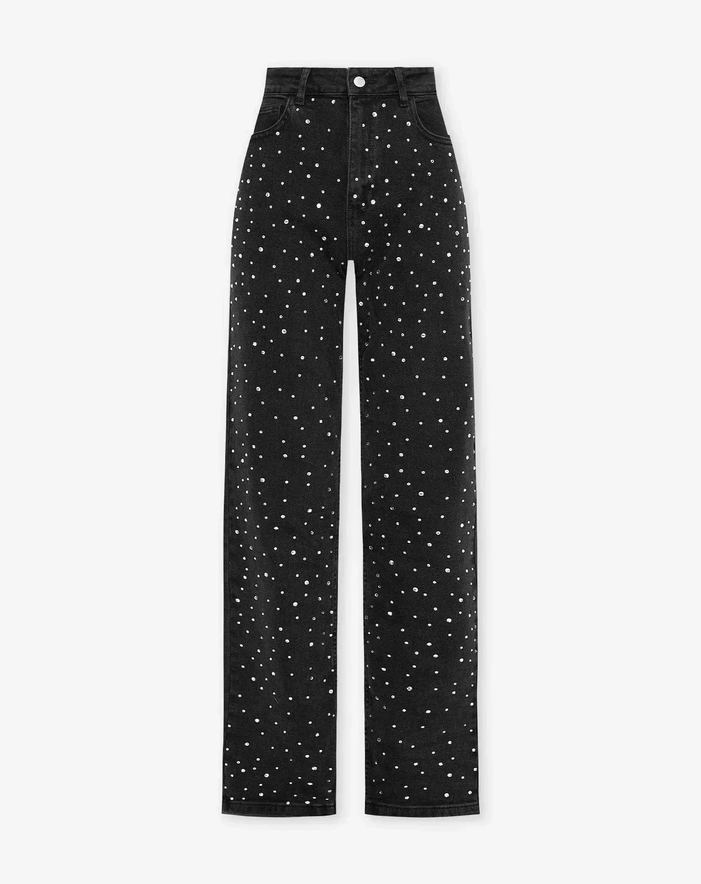 Glitzer Jeans Damen Hochglanz