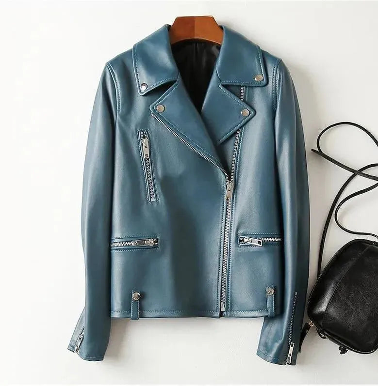 Stilvolle Damen Lederjacke New York Style
