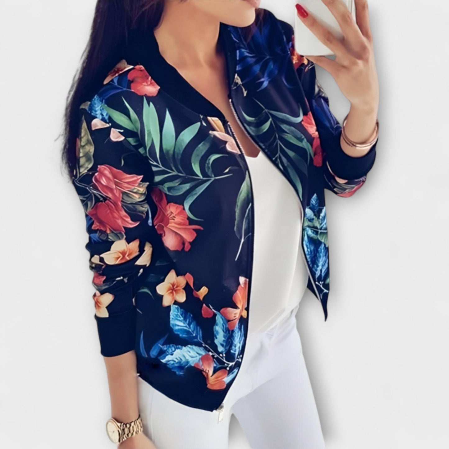 Sommerjacke Blumenmuster