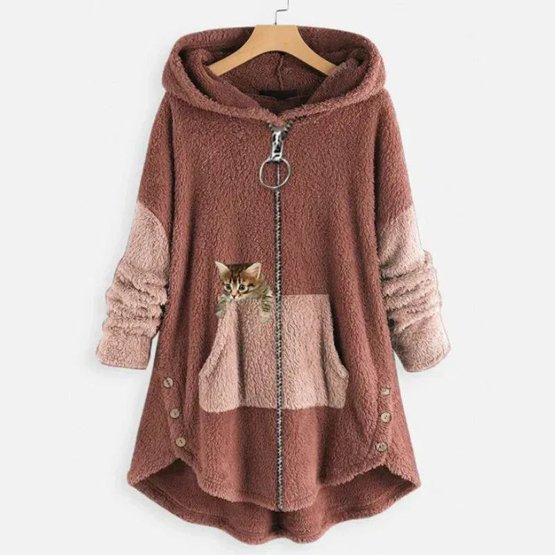 Kuschelige Winterjacke Weich und Warm