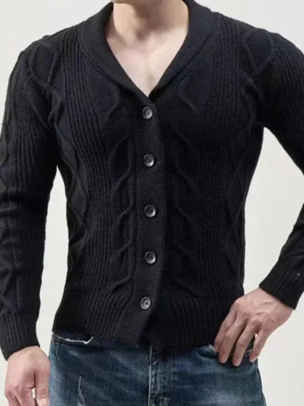 Herren Strickjacke Bequem Pullover