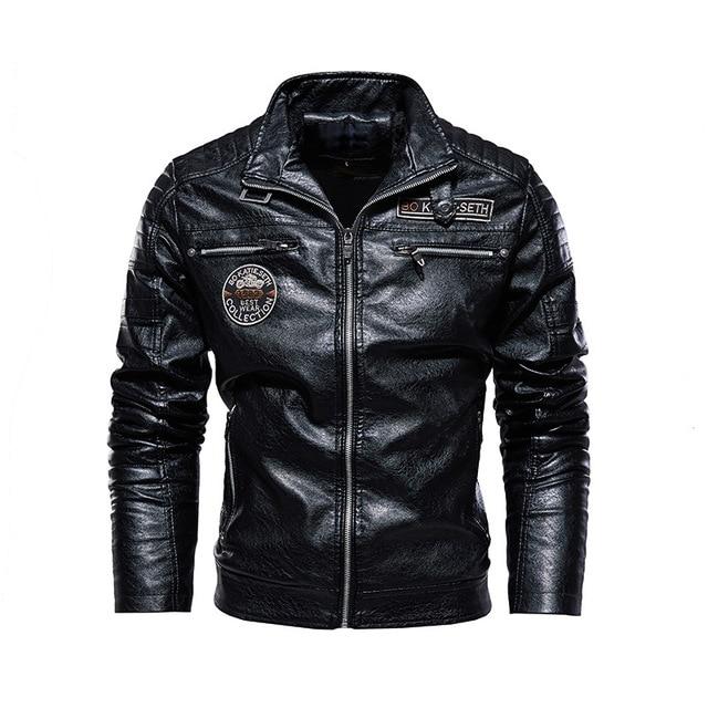 Lederjacke Elegant Schwarz Premium Qualität