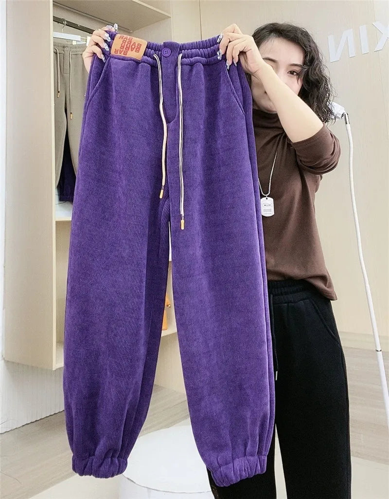 Warme Winterhose Plüschfutter Lässig