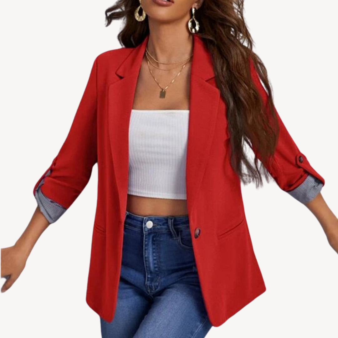 Damen Freizeitjacke 3/4 Ärmel Elegant