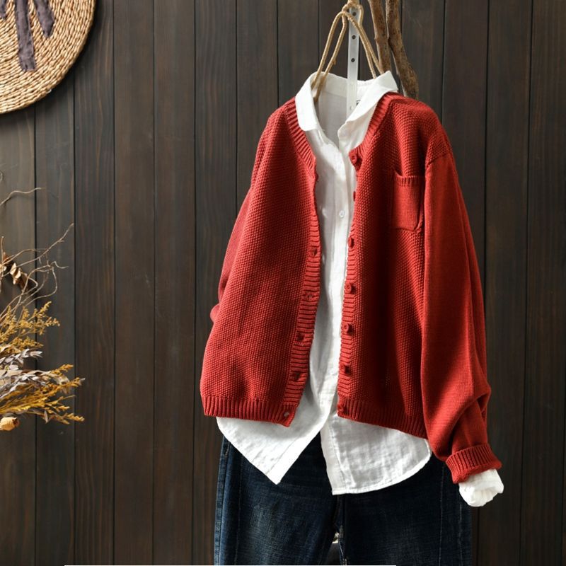 Übergroße Damen Strickjacke Oversized