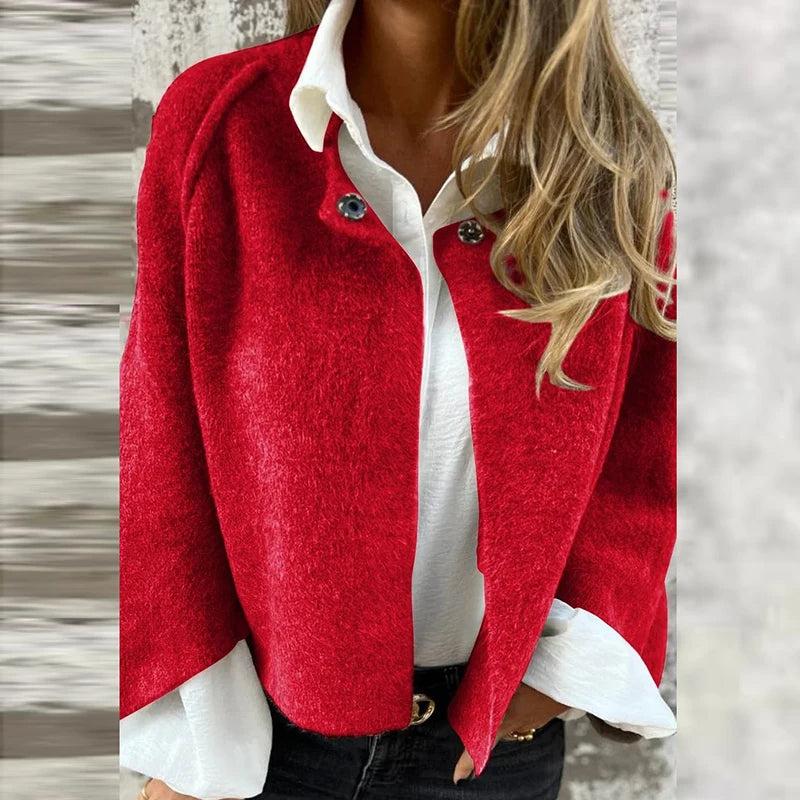 Modische Kurzjacke Elegant Knöpfe