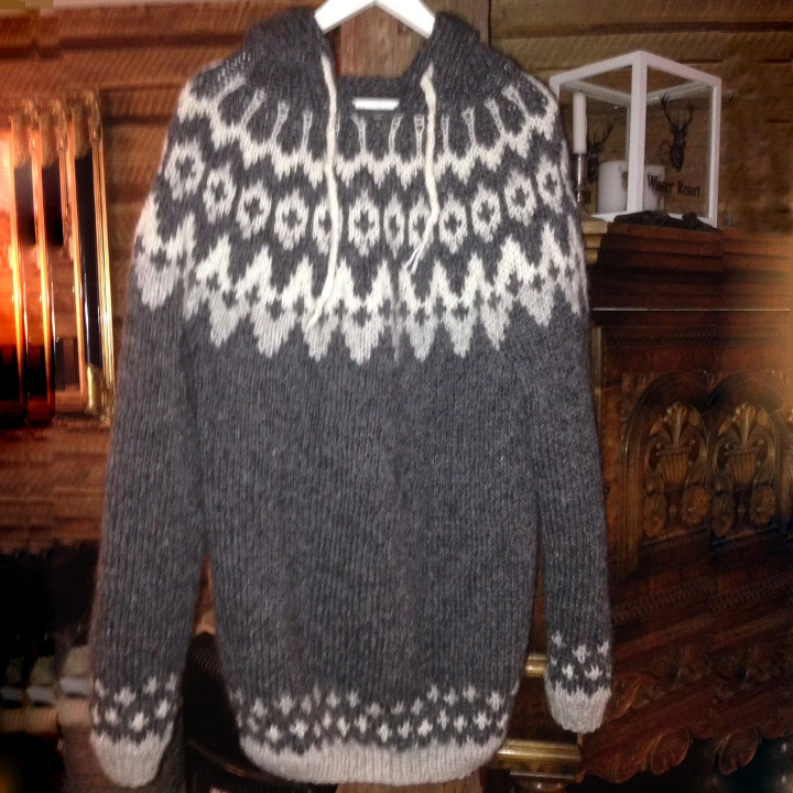 Herren Pullover Kapuze Vintage Style