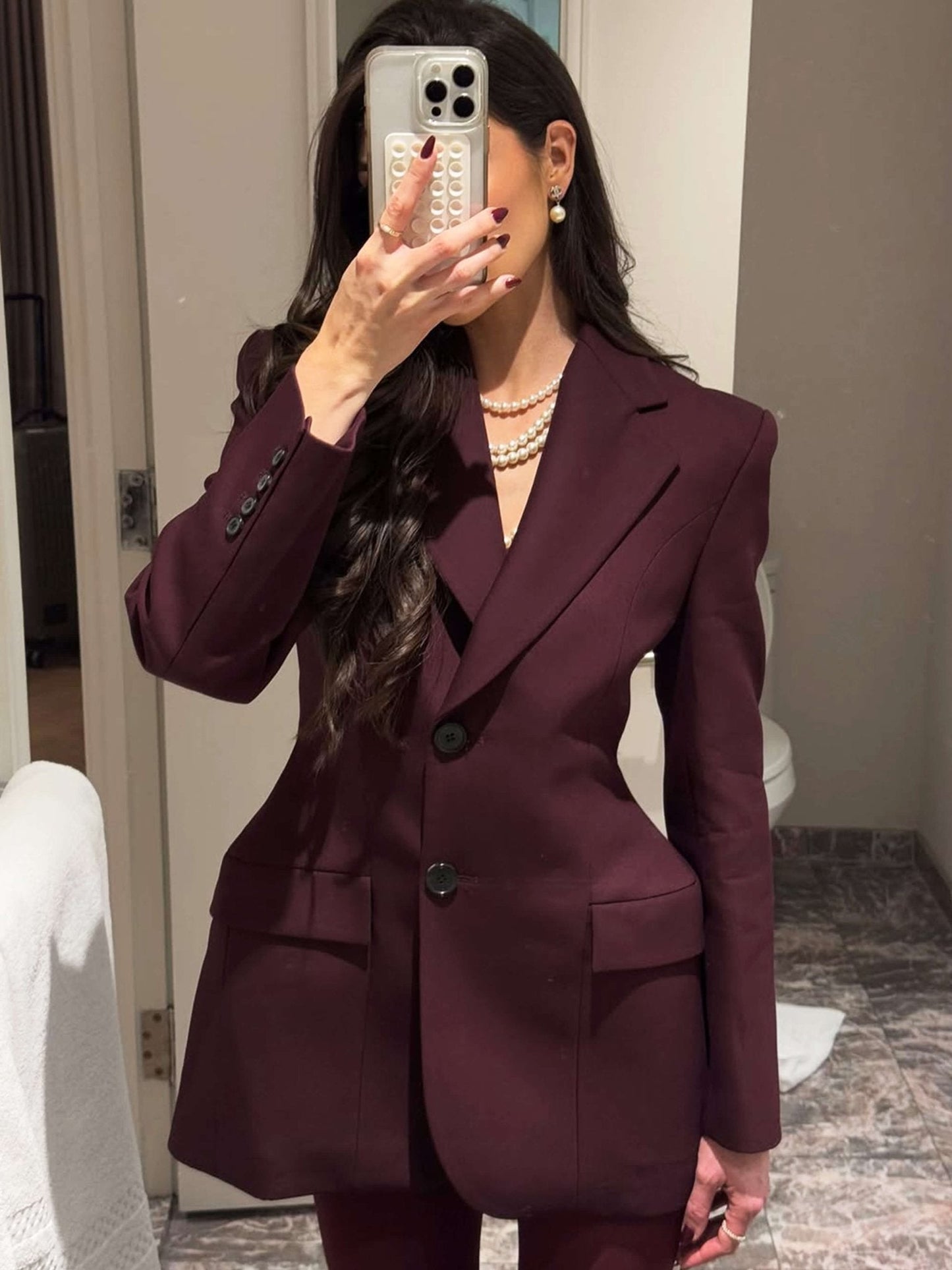 Elegante Damenblazer Langarm