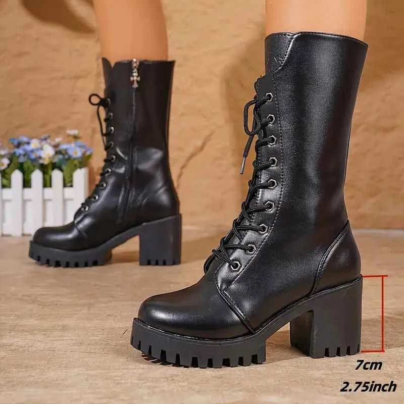 Damen Stiefeletten Schnellverschluss - IdealeKleiden