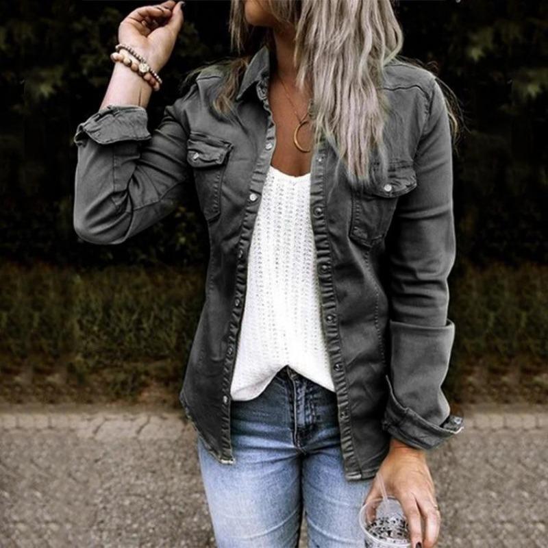 Modische Damenjacke Jeans Bequem & Stilvoll