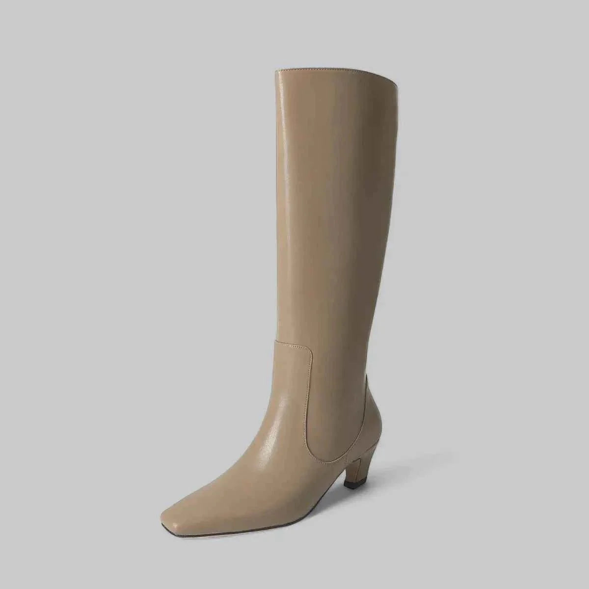Damen Stiefel Echtleder Spitze Spitze