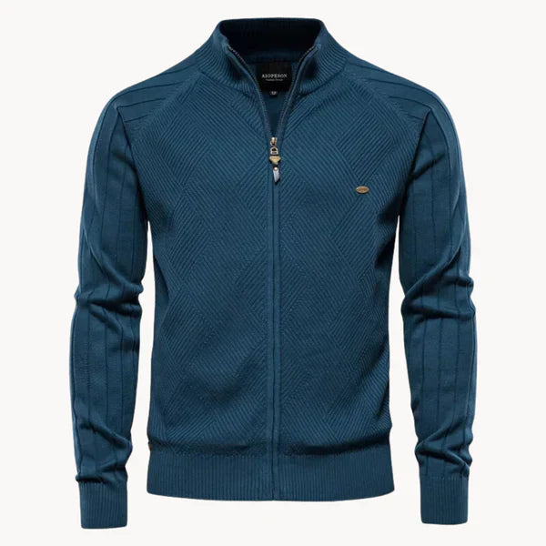 Herren Strickjacke Warm Bequem Reißverschluss