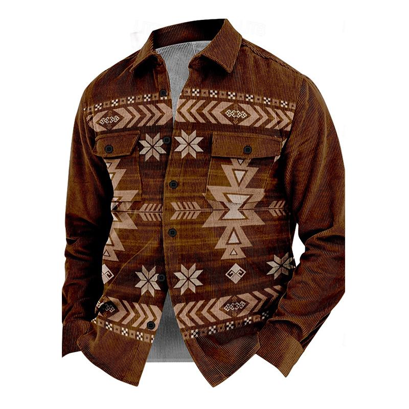 HerrenVintage Jacke mit Knöpfen Stilvoll