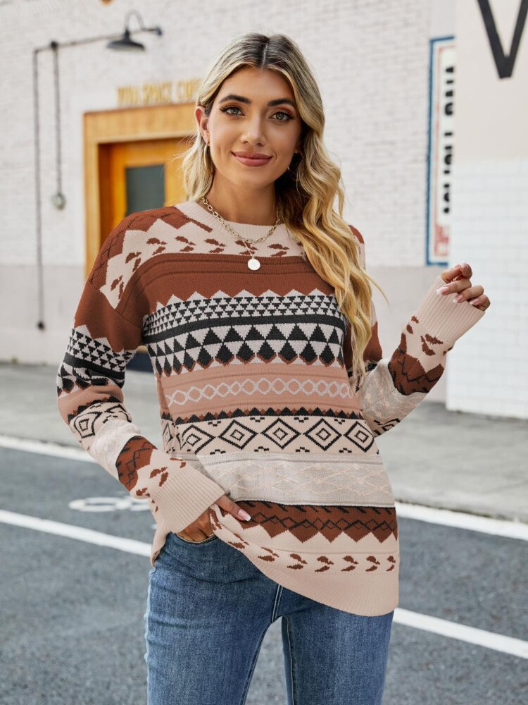 Retro Damenpullover Elegant