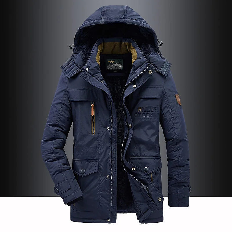 Warme Fleece Outdoor Jacke Herren