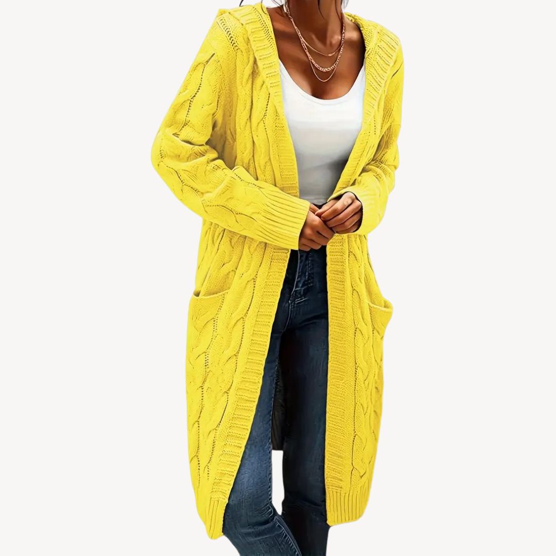 Kapuzen Cardigan Bequem Warm