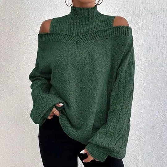 Elegantes Longsleeve Oberteil mit Offener Schulter