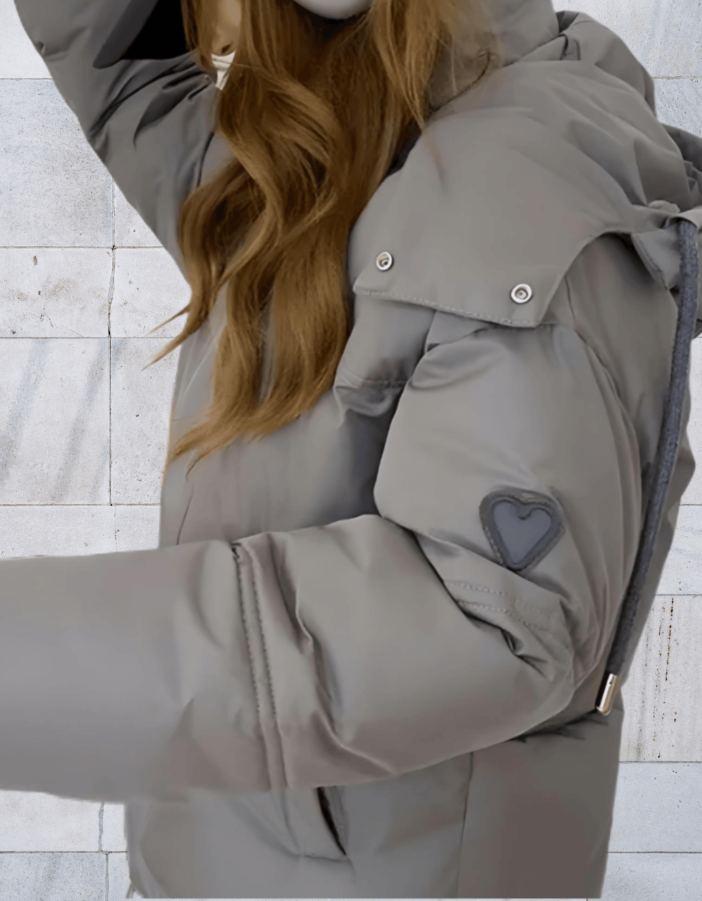 Weiche Winterjacke Damen Flauschig Reißverschluss