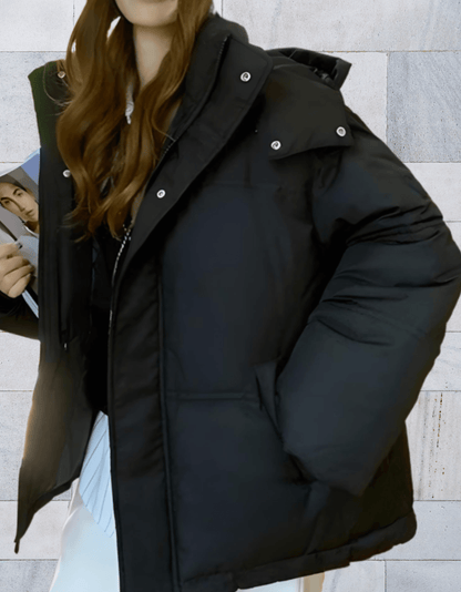 Weiche Winterjacke Damen Flauschig Reißverschluss - IdealeKleiden
