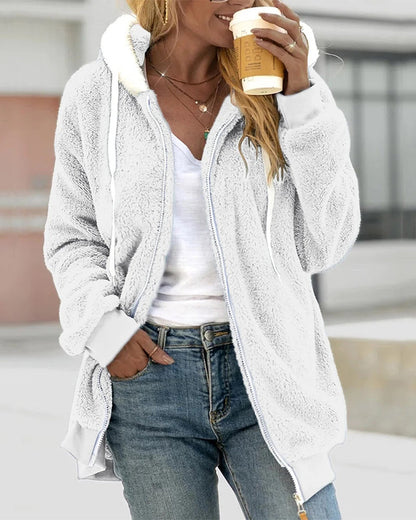 Kapuzenjacke Damen Reißverschluss Modern