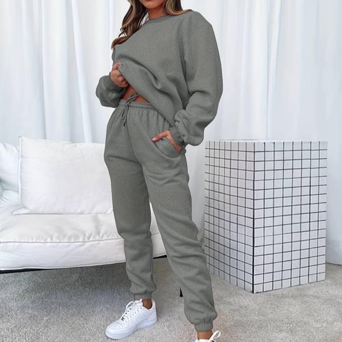 Damen Jogginganzug Set Bequem Sportlich