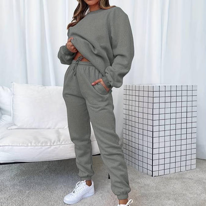 Damen Jogginganzug Set Bequem Sportlich