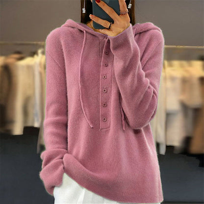 Bequemer Kapuzenpullover Freizeit Modern