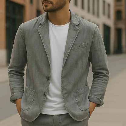 Maßgeschneiderter Herren Blazer Leicht Slimfit