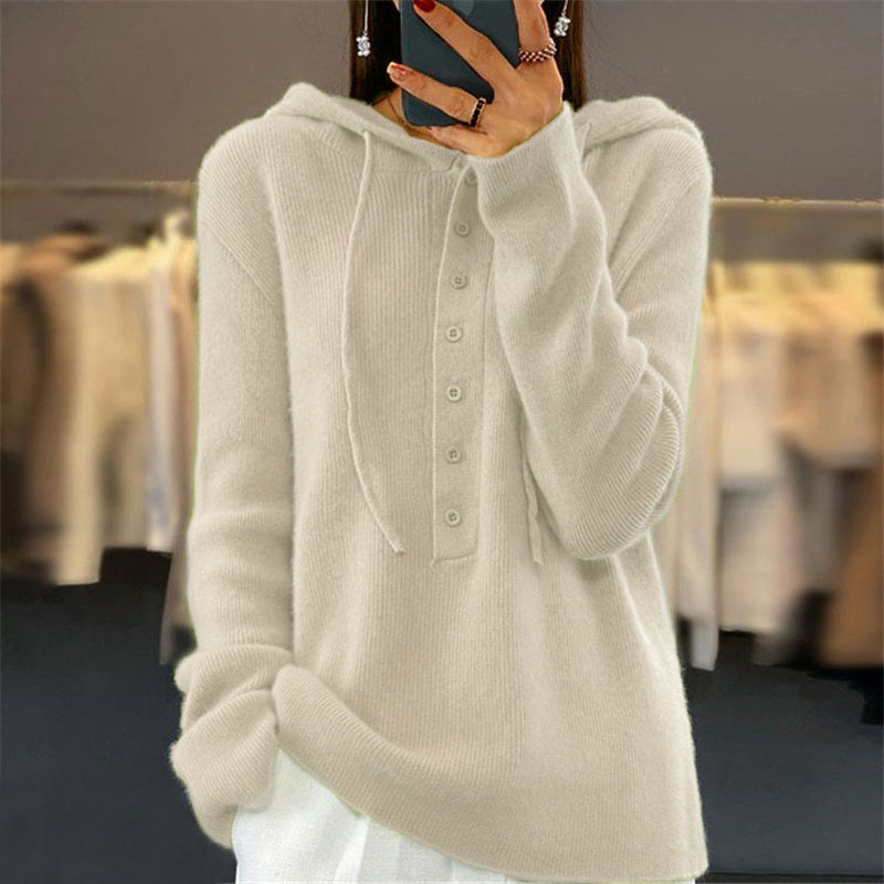Bequemer Kapuzenpullover Freizeit Modern