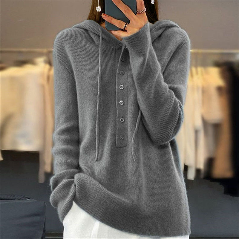 Bequemer Kapuzenpullover Freizeit Modern