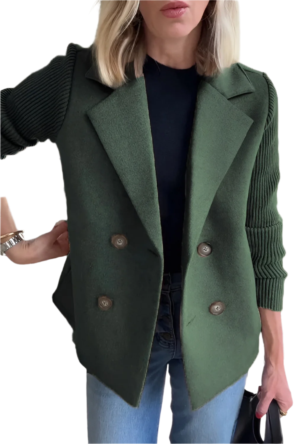 Damen Blazer Vegan Wolle Elegant