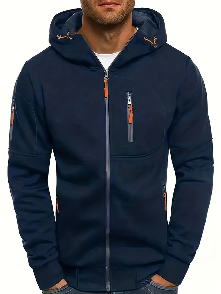 Sportlicher Kapuzenpullover Reißverschluss Funcition