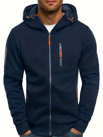Sportlicher Kapuzenpullover Reißverschluss Funcition