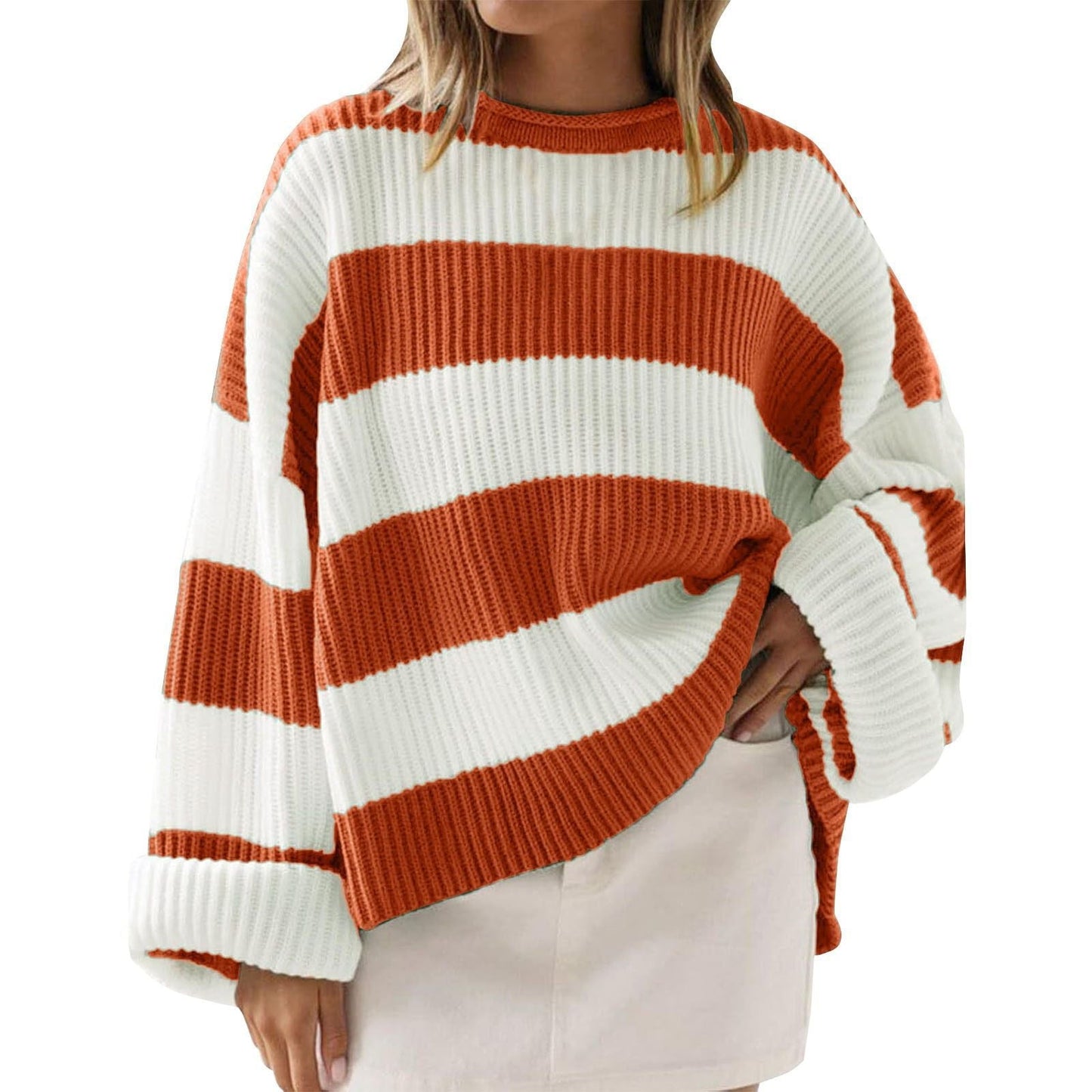 Streifenpullover Damen Modern Chic