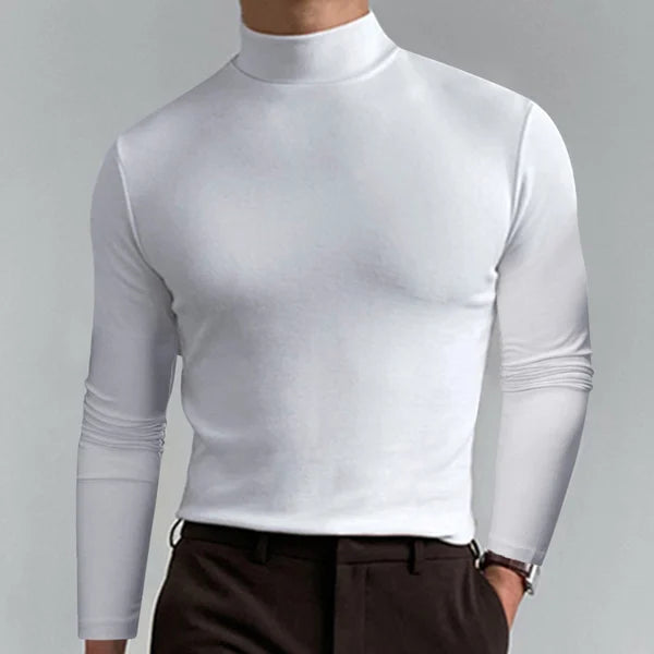 Slim Fit T-Shirt Hoch Tailliert Langarm