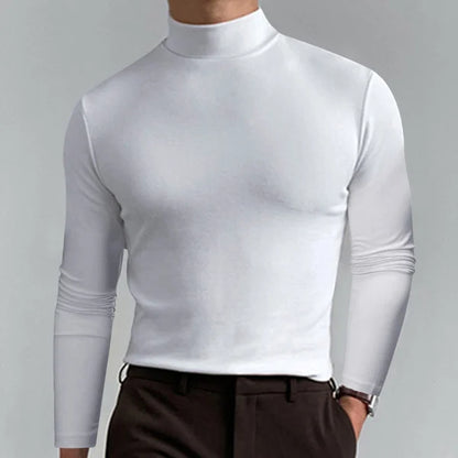Slim Fit T-Shirt Hoch Tailliert Langarm